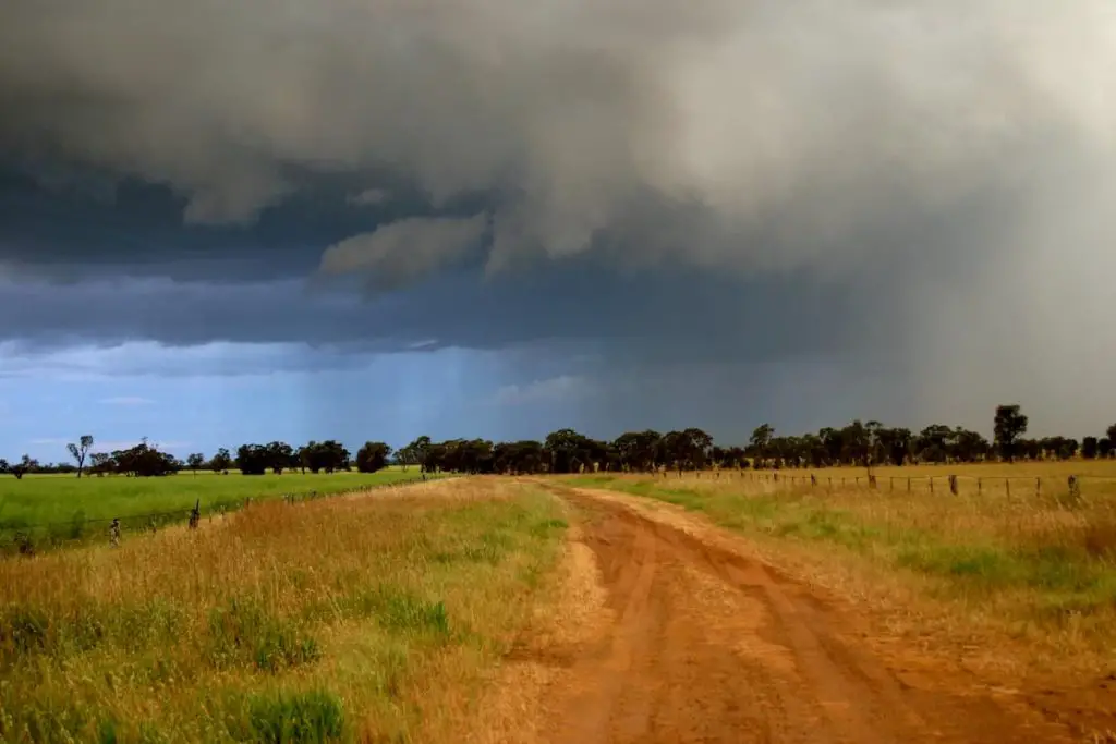 Weather in front Coming on Strong - Eyes Up and Always Looking For Trouble - What Does Cowboy Camping Mean in Backpacking