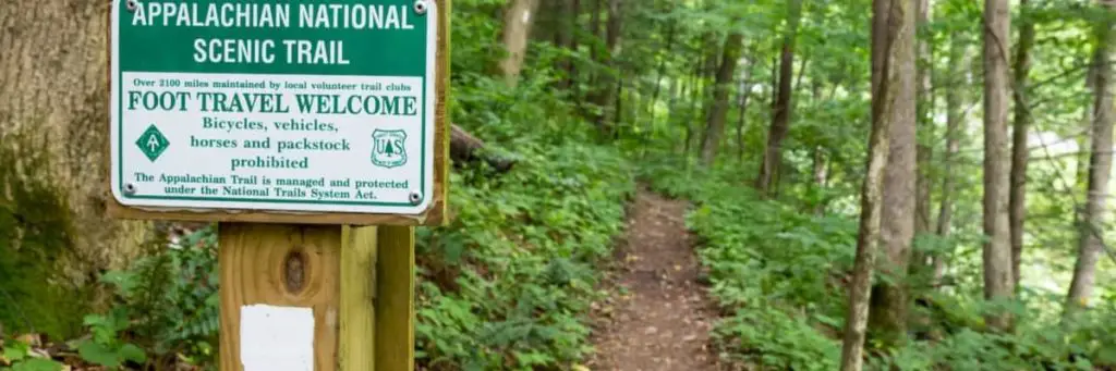 North Carolina (AT) Appalachian Trail Signage on Trail - Hiking the Appalachian Trail