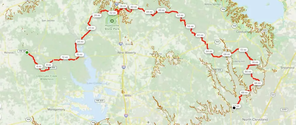 Lone Star Hiking Trail with Mile Markers - How Long Does it Take to Hike the Lone Star Trail?